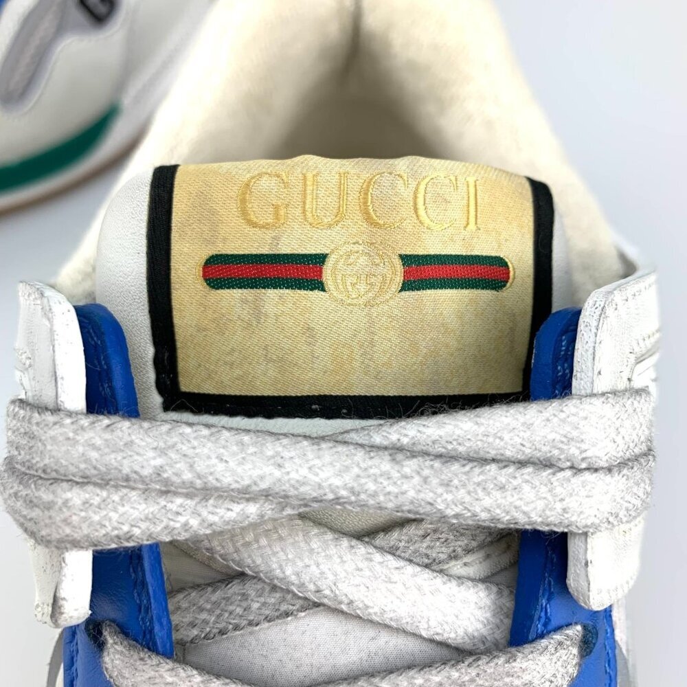 NIB Gucci Ultrapace Panelled Sneakers In White Size 6 - Picture 10 of 15